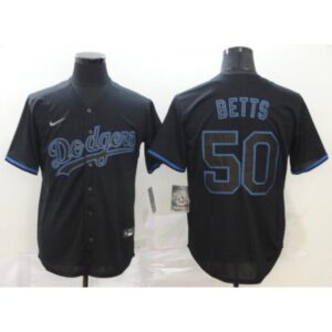 68635cd0ba6a8_1 Men's Los Angeles Dodgers #50 Mookie Betts 2020 Black Cool Base Stitched Baseball Jersey