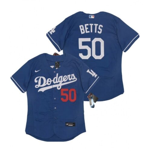 68635cd78d4b2_1 Men's Los Angeles Dodgers #50 Mookie Betts Blue Flex Base Stitched Jersey