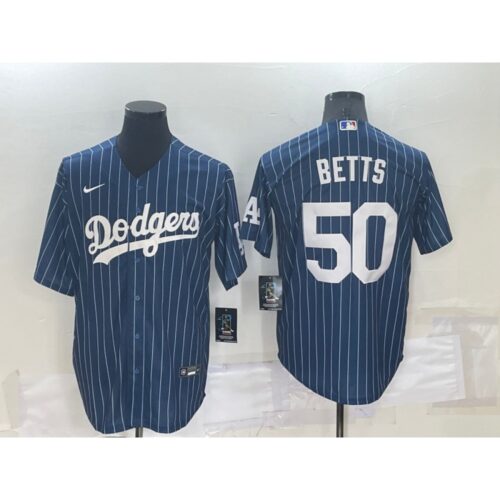 68635d119843c_1 Men's Los Angeles Dodgers #50 Mookie Betts Navy Cool Base Stitched Baseball Jersey
