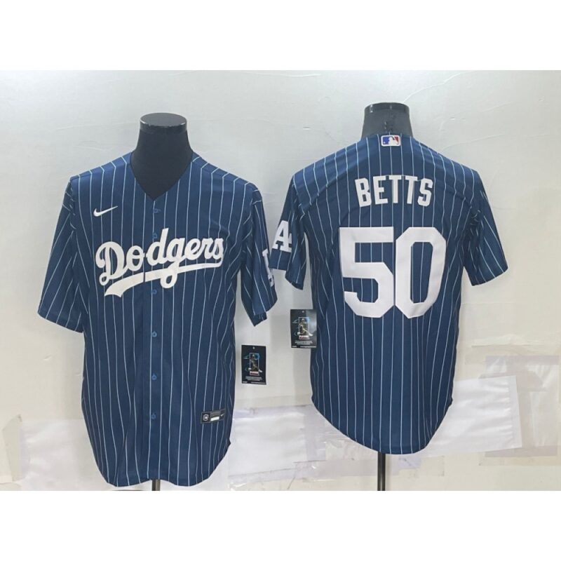 68635d119843c_1 Men's Los Angeles Dodgers #50 Mookie Betts Navy Cool Base Stitched Baseball Jersey