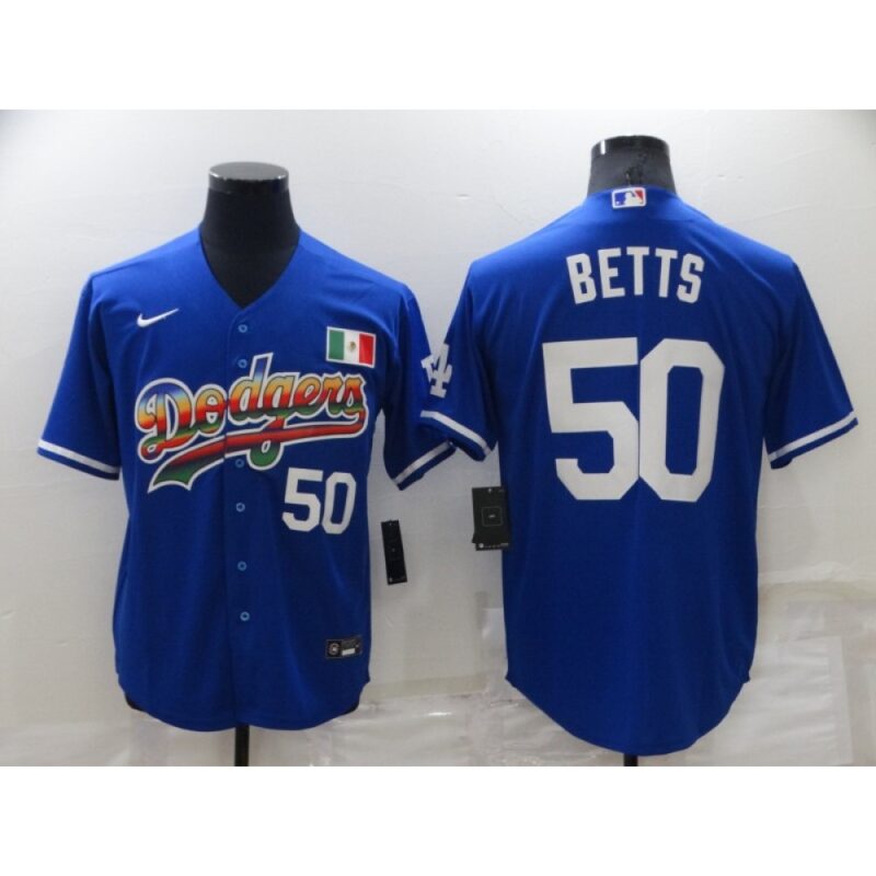 68635d2f756fb_1 Men's Los Angeles Dodgers #50 Mookie Betts Royal Stitched Baseball Jersey