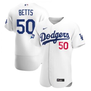 68635d52e06a5_1 Men's Los Angeles Dodgers #50 Mookie Betts 2020 White World Series Champions Patch Flex Base Sttiched Jersey