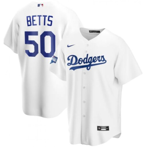 68635d5674fa0_1 Men's Los Angeles Dodgers #50 Mookie Betts White 2020 World Series Champions Home Patch Cool Base Stitched Jersey