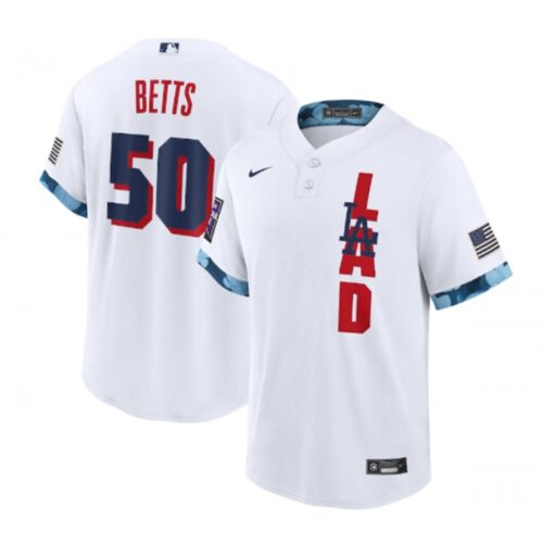 68635d670c2e8_1 Men's Los Angeles Dodgers #50 Mookie Betts 2021 White All-Star Cool Base Stitched MLB Jersey