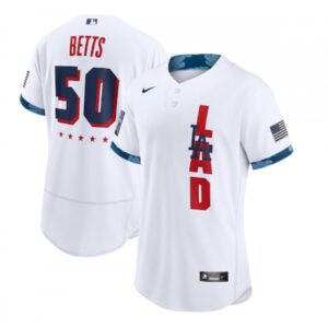 68635d6a39810_1 Men's Los Angeles Dodgers #50 Mookie Betts 2021 White All-Star Flex Base Stitched MLB Jersey