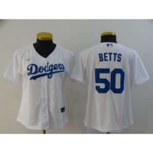 68635d951d6ac_1 Women's Los Angeles Dodgers #50 Mookie Betts White Cool Base Stitched MLB Jersey(Run Small)