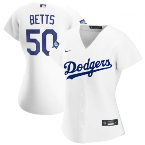 68635d9ceb514_1 Women's Los Angeles Dodgers #50 Mookie Betts White 2020 World Series Champions Home Patch MLB Stitched Jersey(Run Small)