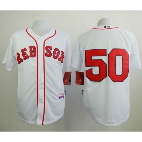 68635e024a31b_1 Red Sox #50 Mookie Betts White Cool Base Stitched MLB Jersey