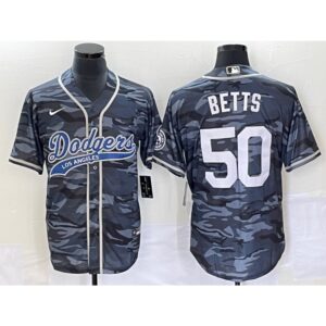 68635e1db8827_1 Men's Los Angeles Dodgers #50 Mookie Betts Gray Camo Cool Base With Patch Stitched Baseball Jersey