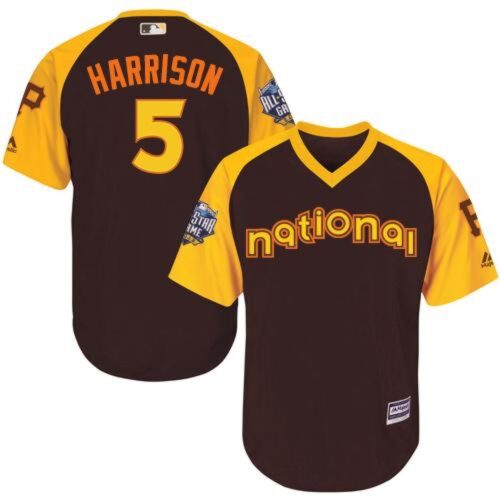 68635e240862b_1 Pirates #5 Josh Harrison Brown 2016 All-Star National League Stitched Youth MLB Jersey