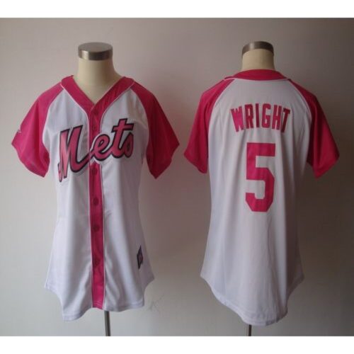 68635e512d456_1 Mets #5 David Wright White/Pink Women's Splash Fashion Stitched MLB Jersey