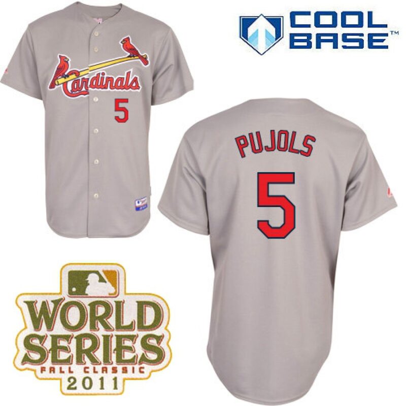 68635ec66127e_1 Cardinals #5 Albert Pujols Grey Cool Base 2011 World Series Patch Stitched MLB Jersey