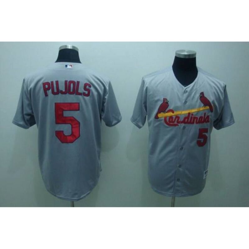 68635eccd2f73_1 Cardinals #5 Albert Pujols Stitched Grey MLB Jersey