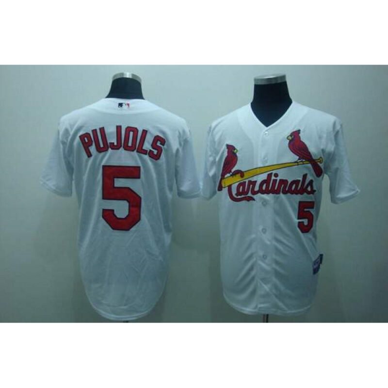 68635ed00d8a0_1 Cardinals #5 Albert Pujols Stitched White MLB Jersey