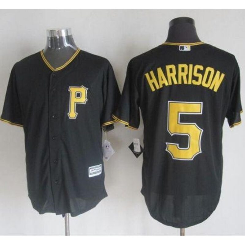 68635ee0c1d27_1 Pirates #5 Josh Harrison Black New Cool Base Stitched MLB Jersey