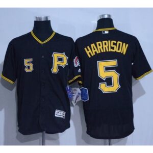68635ee411586_1 Pirates #5 Josh Harrison Black Flexbase Authentic Collection Stitched MLB Jersey