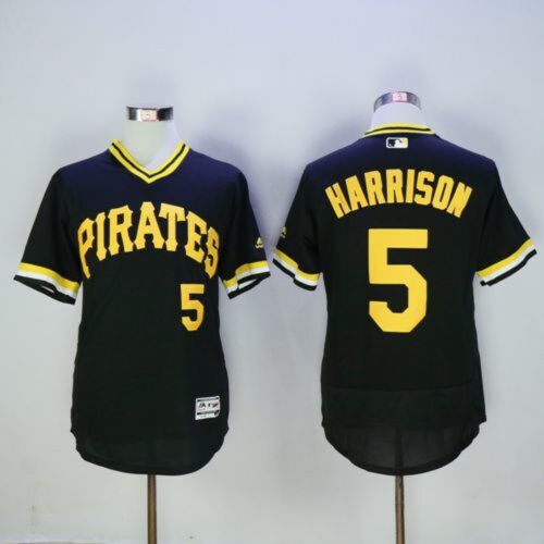 68635ee75ef08_1 Pirates #5 Josh Harrison Black Flexbase Authentic Collection Cooperstown Stitched MLB Jersey