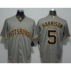 68635ef8569f7_1 Pirates #5 Josh Harrison Grey New Cool Base Stitched MLB Jersey