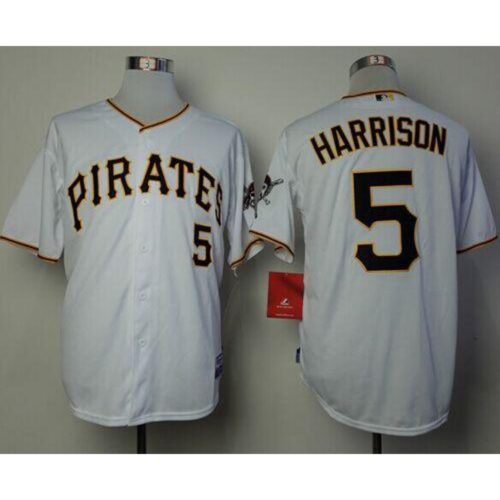68635efb99d11_1 Pirates #5 Josh Harrison White Cool Base Stitched MLB Jersey