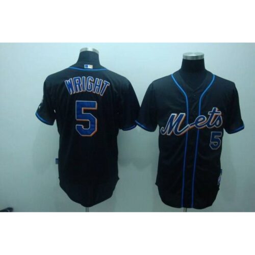 68635f094ed97_1 Mets #5 David Wright Stitched Black MLB Jersey