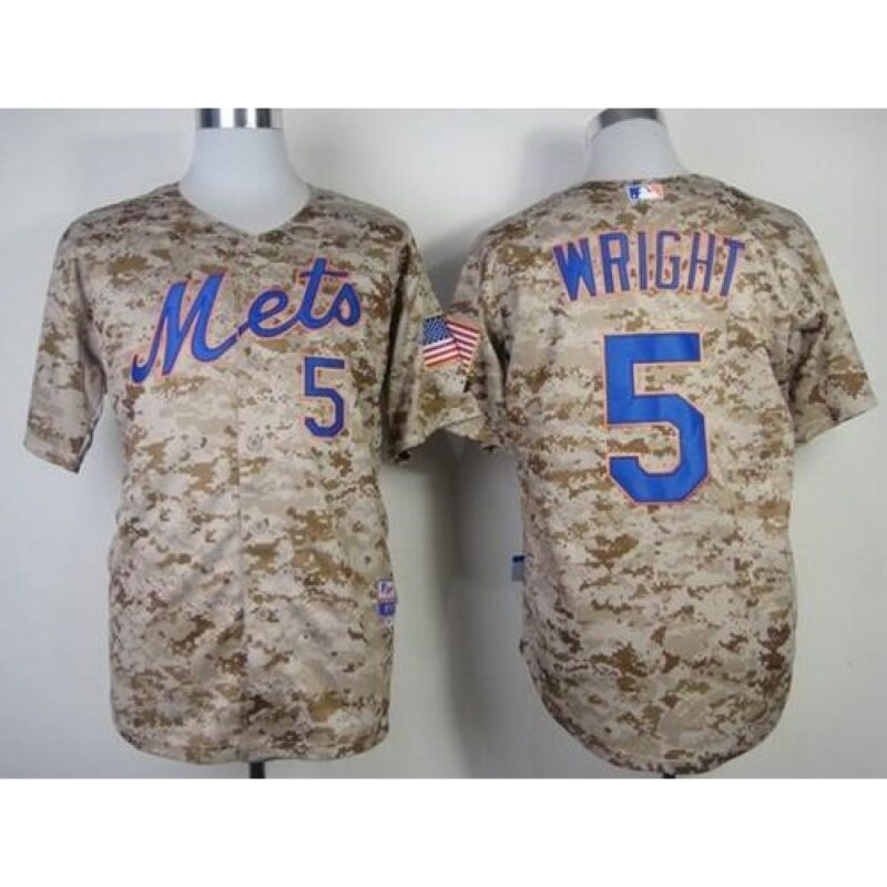 68635f3a32758_1 Mets #5 David Wright Alternate Camo Cool Base Stitched MLB Jersey