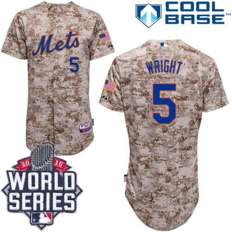 68635f3dd5014_1 Mets #5 David Wright Alternate Camo Cool Base W/2015 World Series Patch Stitched MLB Jersey