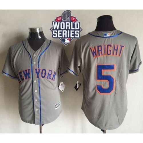 68635f529f504_1 Mets #5 David Wright New Grey Cool Base W/2015 World Series Patch Stitched MLB Jersey