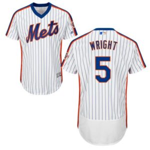 68635f71222cd_1 Mets #5 David Wright White(Blue Strip) Flexbase Authentic Collection Alternate Stitched MLB Jersey
