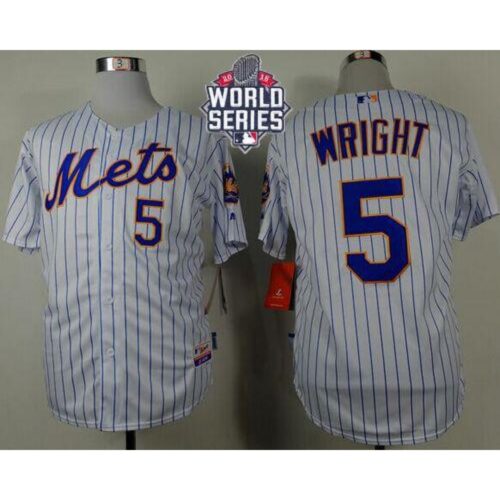 68635f7b183f8_1 Mets #5 David Wright White(Blue Strip) Home Cool Base W/2015 World Series Patch Stitched MLB Jersey