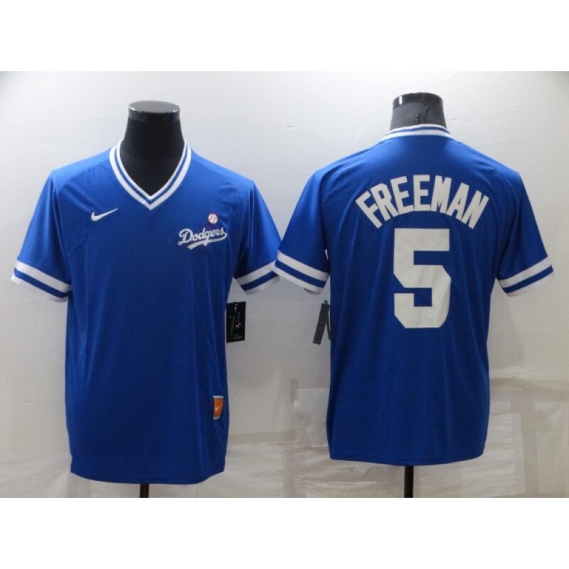 68636022d3843_1 Men's Los Angeles Dodgers #5 Freddie Freeman Royal Stitched Baseball Jersey