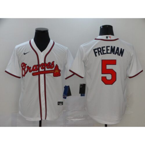 686360d48203a_1 Men's Atlanta Braves #5 Freddie Freeman White Cool Base Stitched MLB Jersey