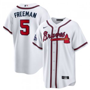 686360db5d6ff_1 Men's Atlanta Braves #5 Freddie Freeman 2021 White World Series Champions Cool Base Stitched Jersey