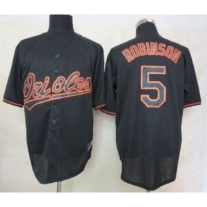 68636137a8d68_1 Orioles #5 Brooks Robinson Black Fashion Stitched MLB Jersey