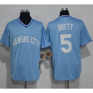 686362146d1b0_1 Royals #5 George Brett Light Blue Cooperstown Stitched MLB Jersey