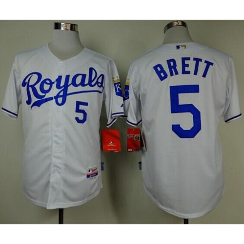 68636224ce7e1_1 Royals #5 George Brett White Cool Base Stitched MLB Jersey