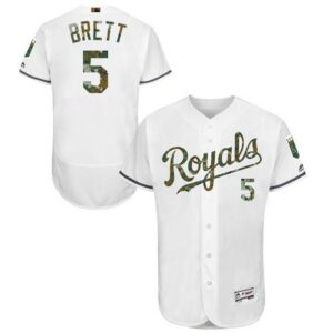 6863622eec967_1 Royals #5 George Brett White Flexbase Authentic Collection 2016 Memorial Day Stitched MLB Jersey