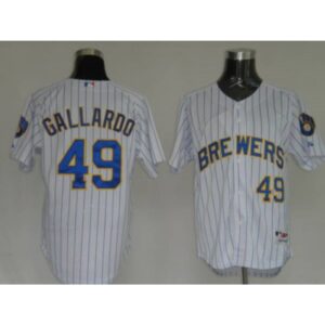 6863630ae18b5_1 Brewers #49 Yovani Gallardo Stitched White Blue Strip MLB Jersey