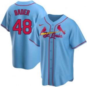 686363ed1a3c2_1 Men's St. Louis Cardinals #48 Harrison Bader Blue Cool Base Stitched Jersey