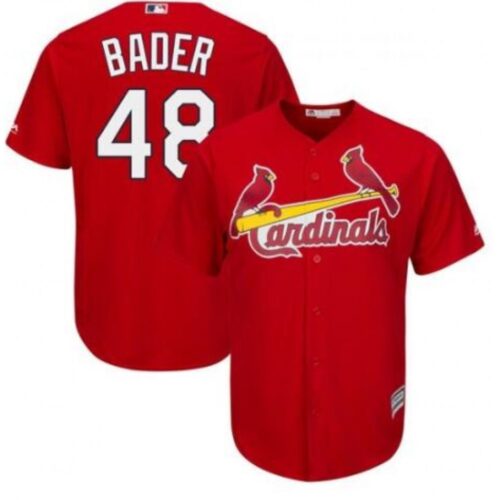 686363f0b188d_1 Men's St. Louis Cardinals #48 Harrison Bader Red Cool Base Stitched MLB Jersey