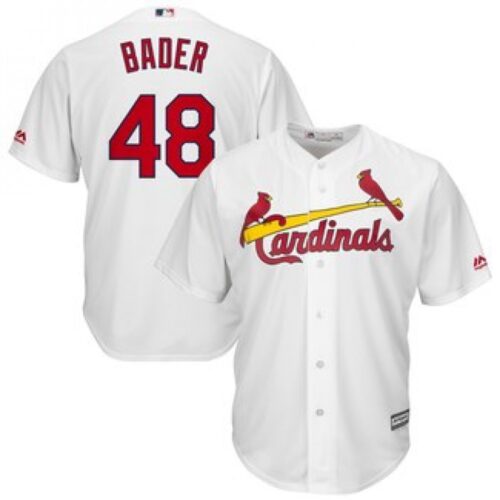 686363f403819_1 Men's St. Louis Cardinals #48 Harrison Bader White Cool Base Stitched MLB Jersey
