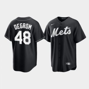 6863648042a95_1 Men's New York Mets #48 Jacob deGrom Black Cool Base Stitched Baseball Jersey