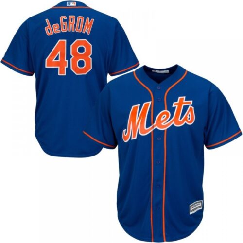 68636486c3d9b_1 Men's New York Mets #48 Jacob deGrom Blue 2019 Cool Base Stitched MLB Jersey