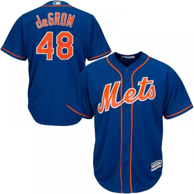 68636486c3d9b_1 Men's New York Mets #48 Jacob deGrom Blue 2019 Cool Base Stitched MLB Jersey