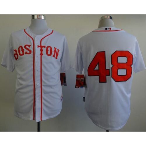 686364b69d387_1 Red Sox #48 Pablo Sandoval White Cool Base Stitched MLB Jersey