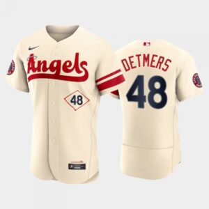 686364daae280_1 Men's Los Angeles Angels #48 Reid Detmers 2022 Cream City Connect Flex Base Stitched Jersey