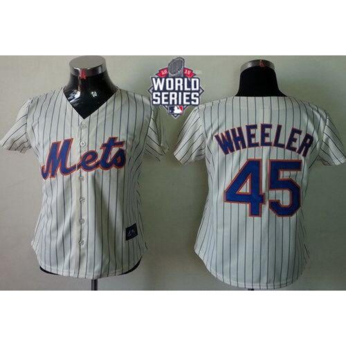 686365348bfde_1 Mets #45 Zack Wheeler Cream(Blue Strip) W/2015 World Series Patch Women's Fashion Stitched MLB Jersey