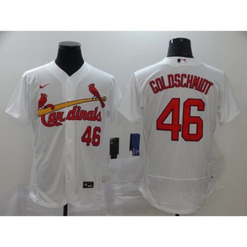 68636544c7bc2_1 Men's St. Louis Cardinals #46 Paul Goldschmidt White Flex Base Stitched MLB Jersey