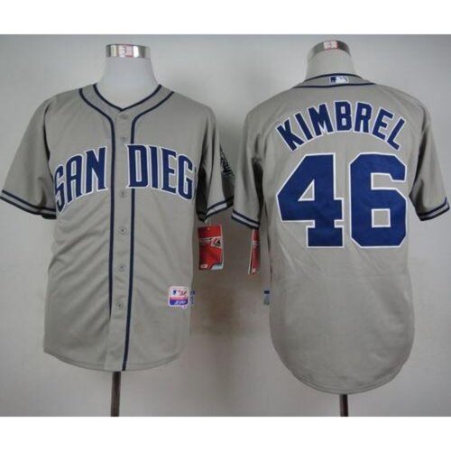 686365b7bec98_1 Padres #46 Craig Kimbrel Coffee Grey Cool Base Stitched MLB Jersey