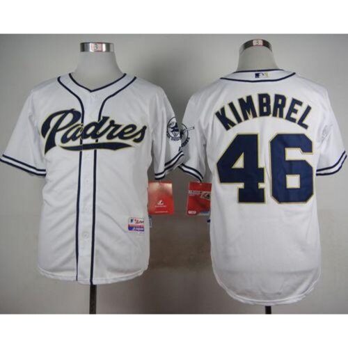 686365bb279d9_1 Padres #46 Craig Kimbrel White Cool Base Stitched MLB Jersey