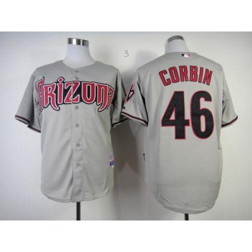 686365e3e0a5b_1 Diamondbacks #46 Patrick Corbin Grey Cool Base Stitched MLB Jersey